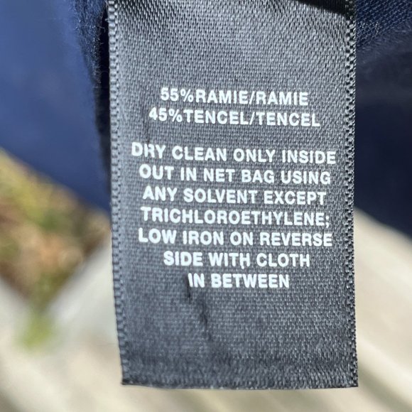 Lafayette 148 New York - 1x Sheer Blue Button Down Shell - Picture 3 of 9